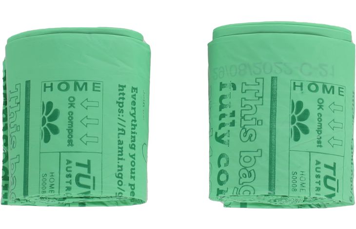 Flamingo Poop bag Cardun Green