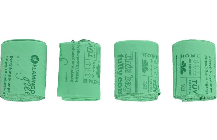 Flamingo Poop bag Cardun Green