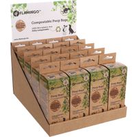 Flamingo Poop bag Cardun Green