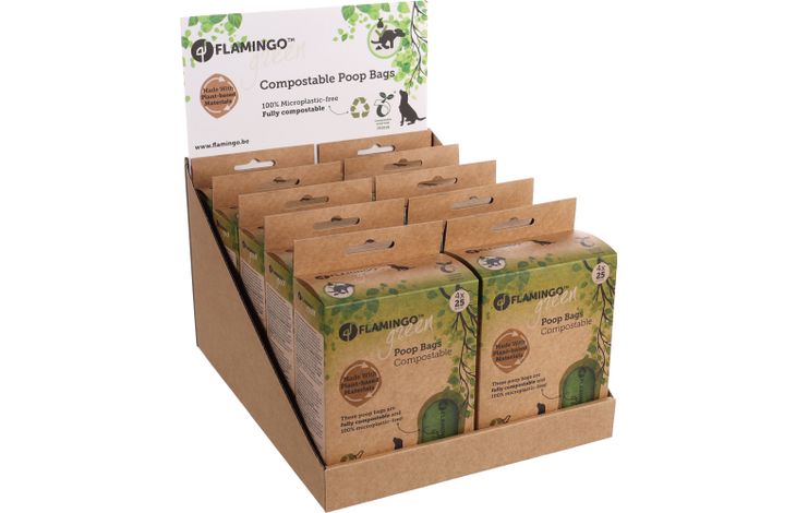 Flamingo Sac à déjections Cardun Vert