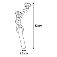 Flamingo Speelgoed Java Stok & Touw Lichtbruin