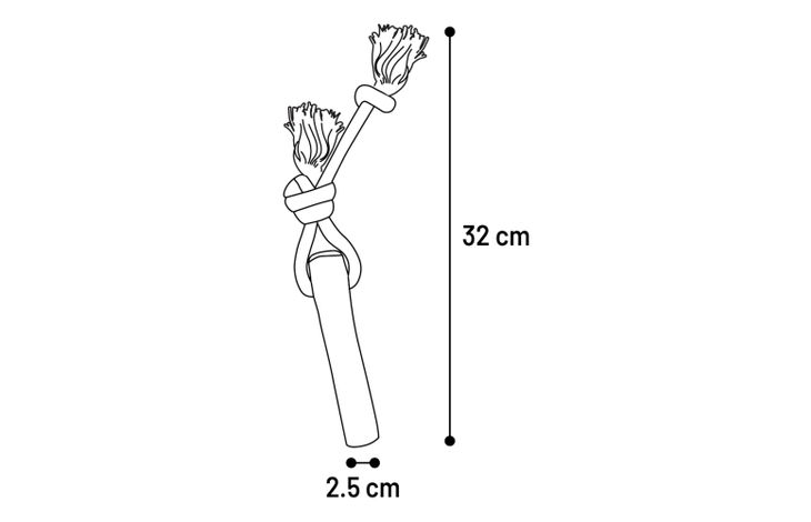 Flamingo Speelgoed Java Stok & Touw Lichtbruin