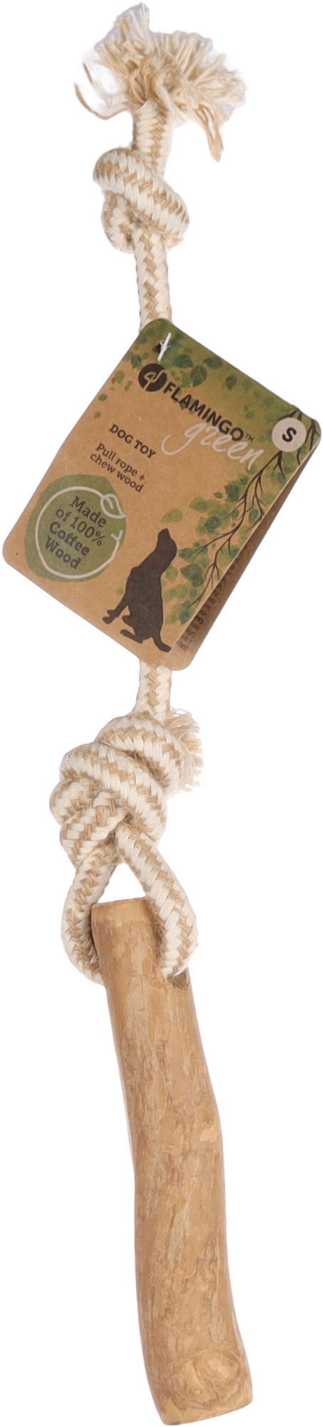 Flamingo Speelgoed Java Stok & Touw Lichtbruin