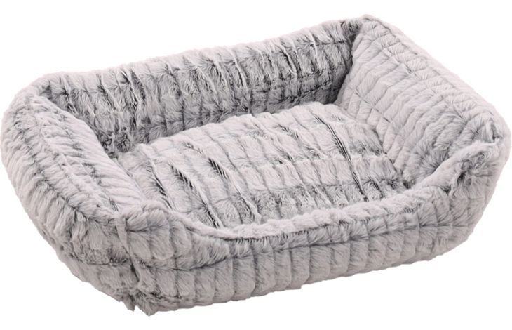 Flamingo Korb Stella Rechteck Grau & Weiß