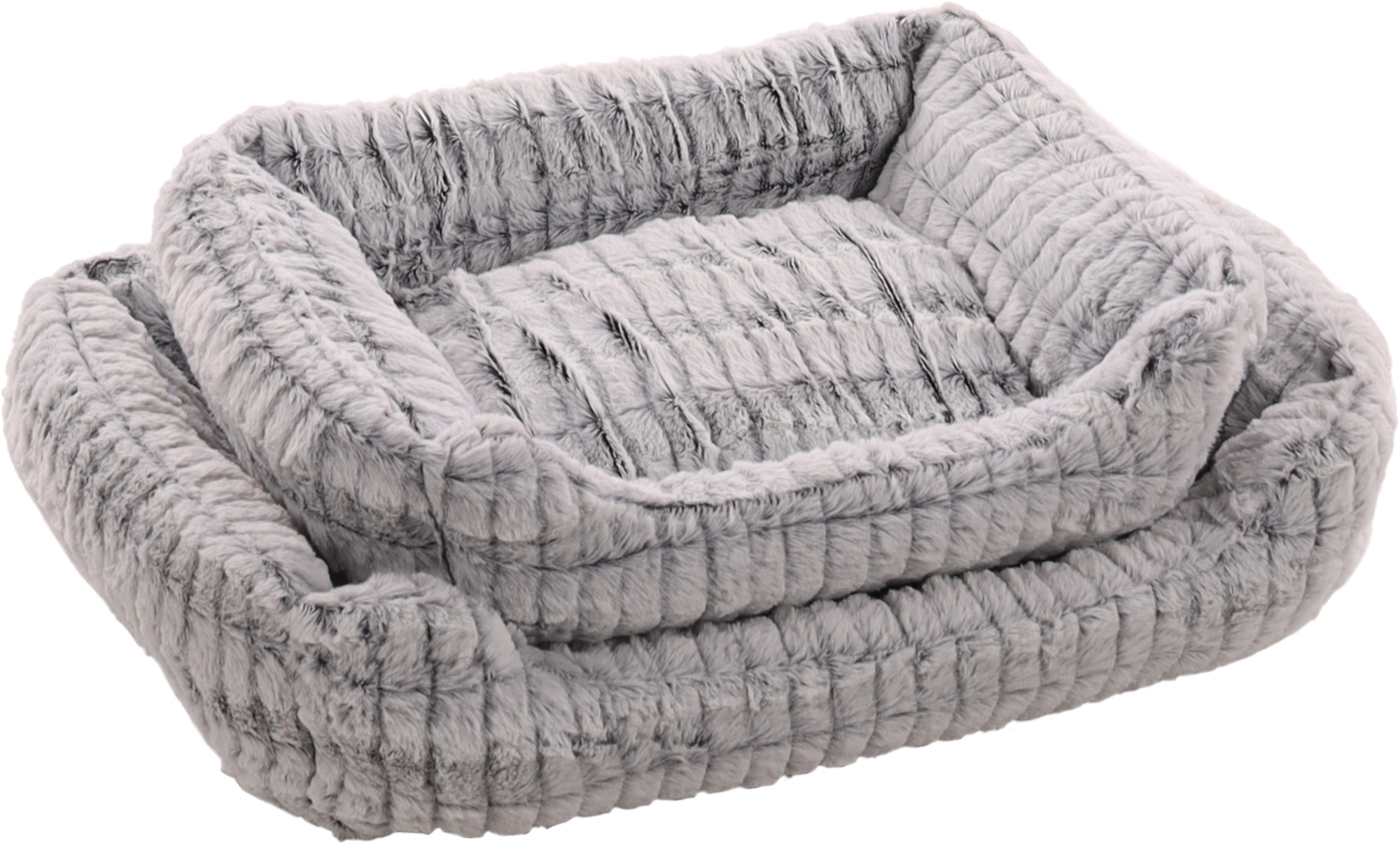 Flamingo Basket Stella Rectangle Grey & White