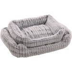 Cesta Stella Rectángulo Gris & Blanco