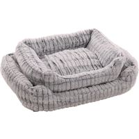 Flamingo Basket Stella Rectangle Grey & White