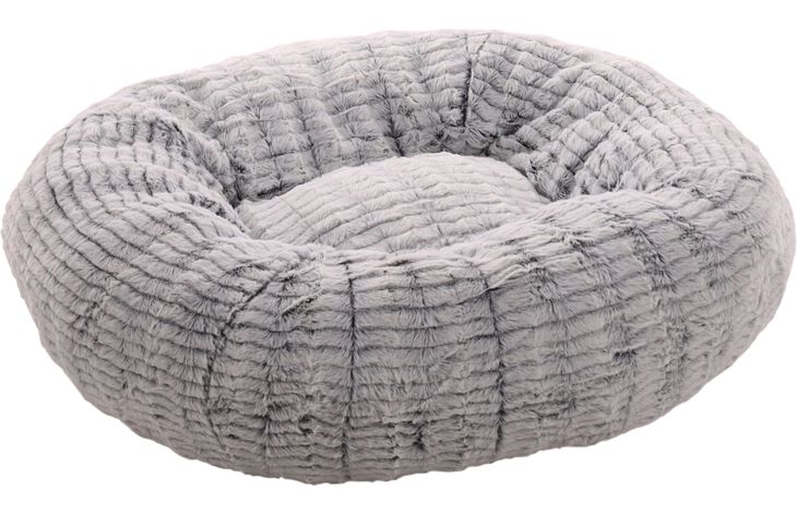 Flamingo Basket Stella Round Grey & White