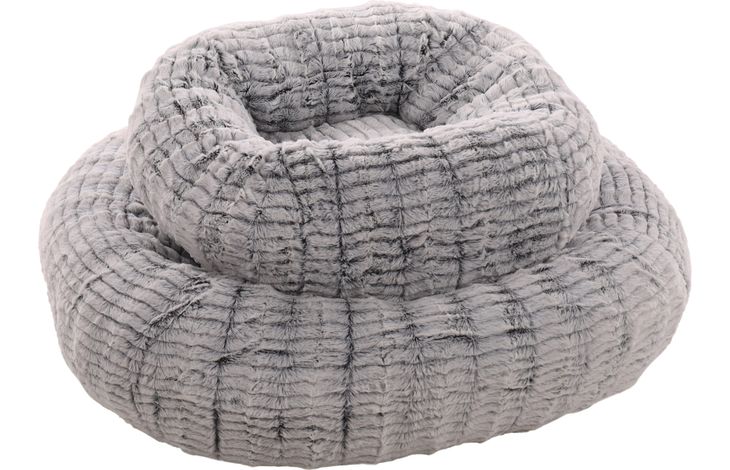 Flamingo Basket Stella Round Grey & White