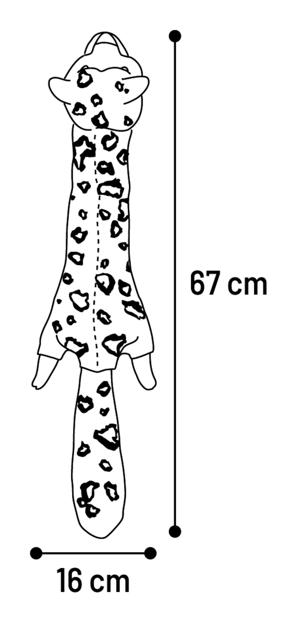 Flamingo Toy Robbe Leopard Beige