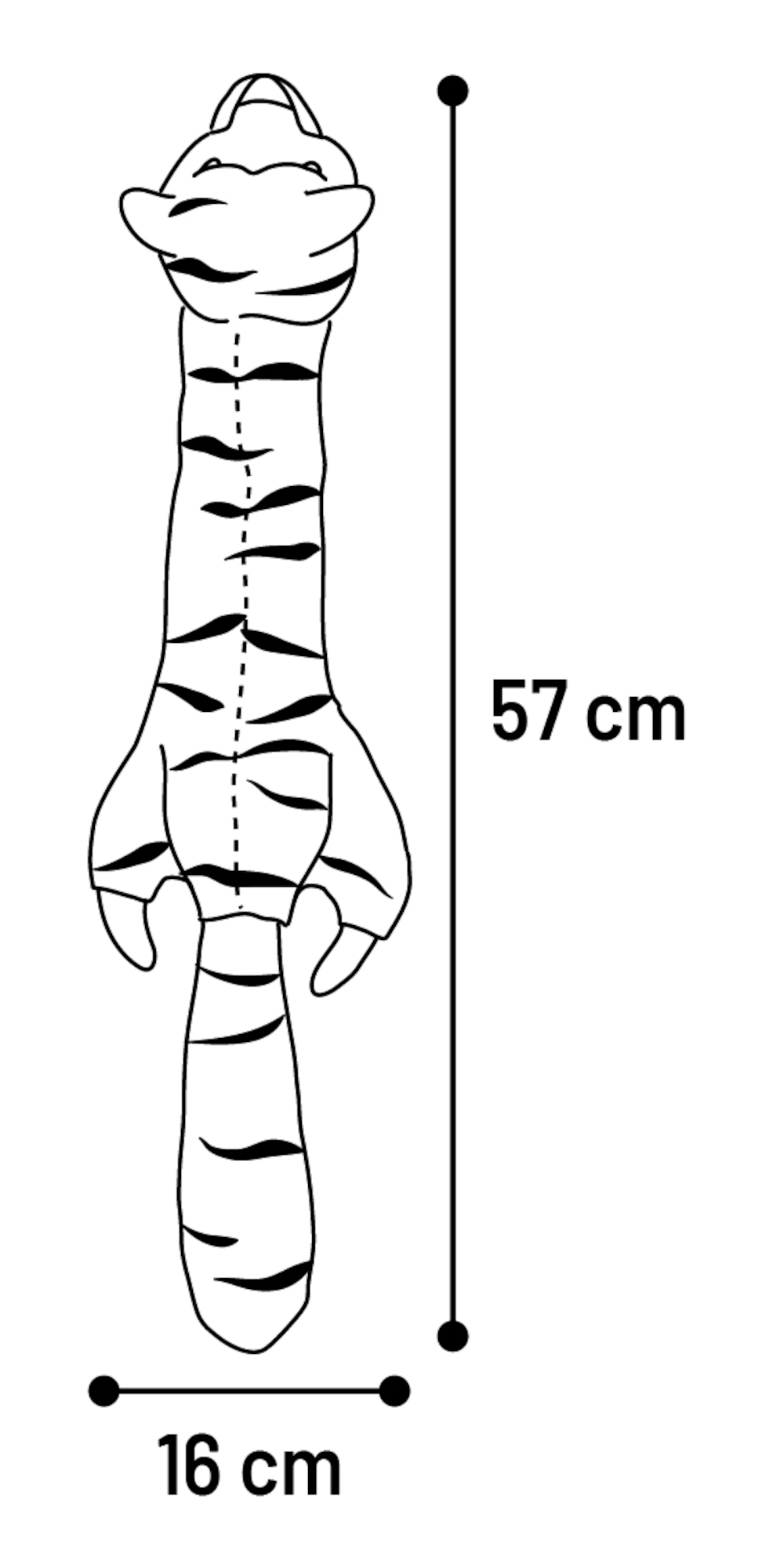 Flamingo Toy Elisa Tiger Orange