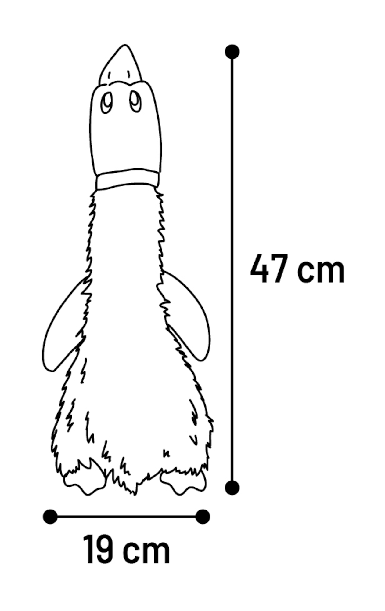 Flamingo Juguete Inez Pato Marrón