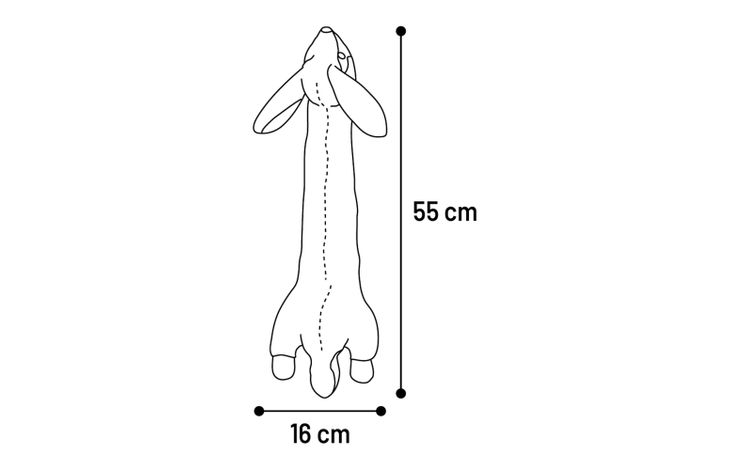 Flamingo Speelgoed Alisa Konijn Grijs