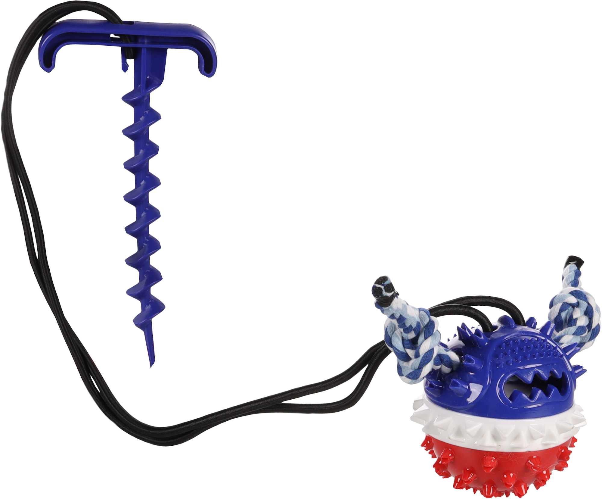 Flamingo Juguete Gazo Estaca de sujeción con bola Azul oscuro