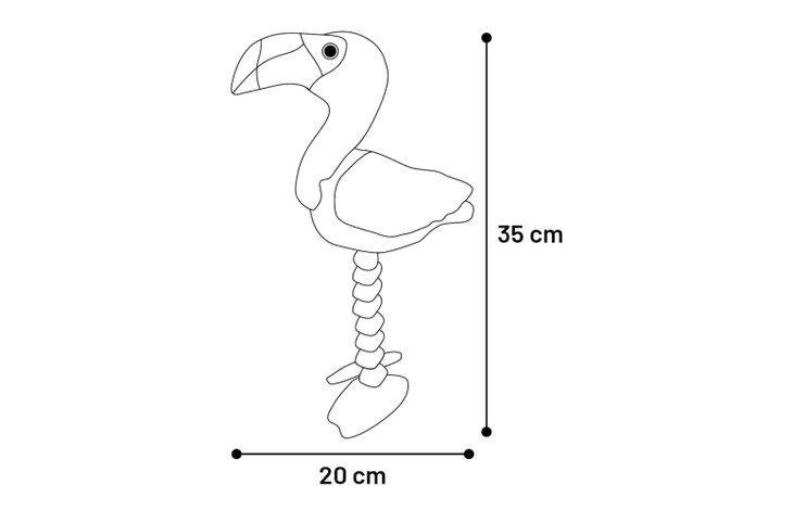 Flamingo Toy Rozo Flamingo Pink