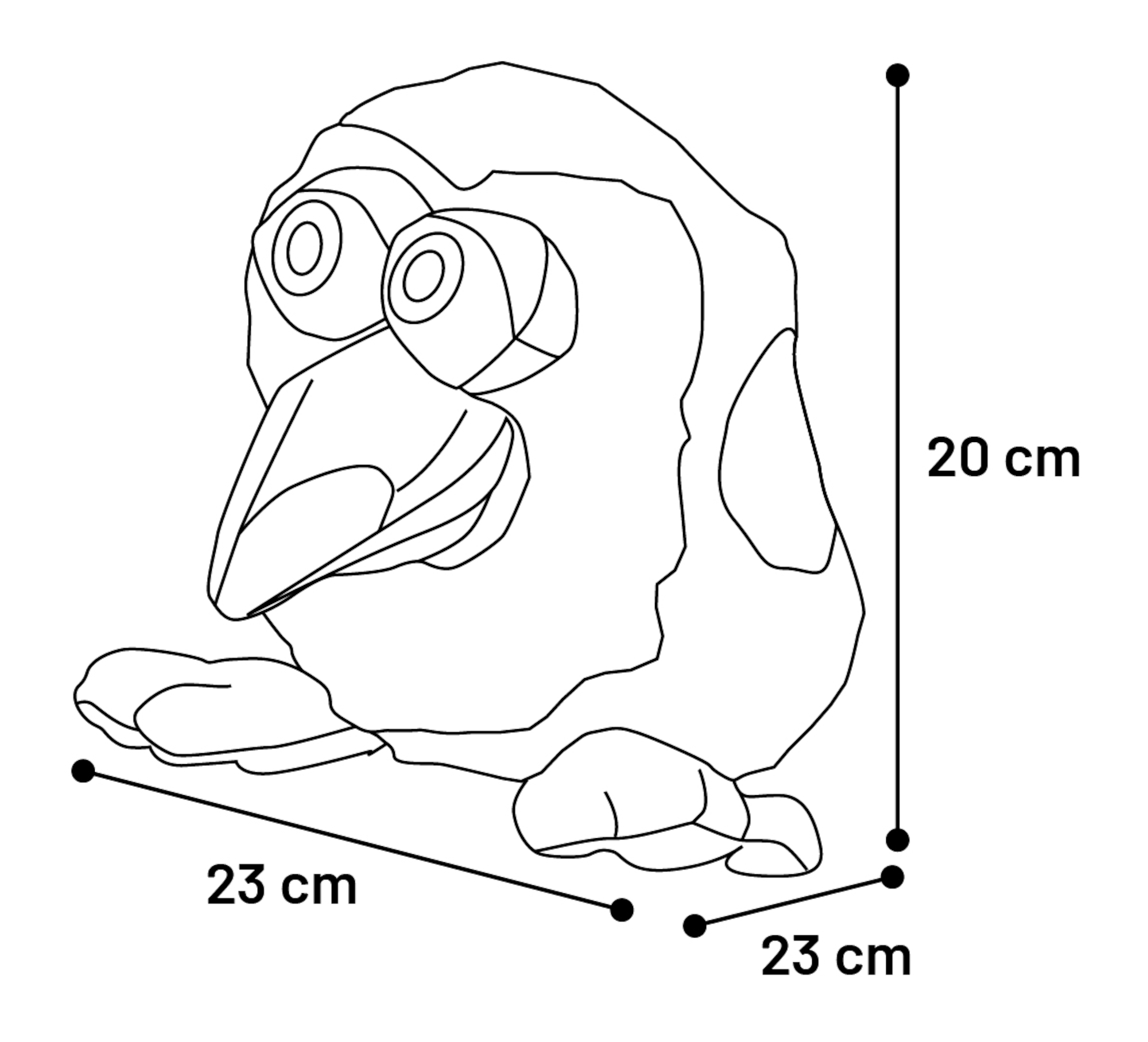 Flamingo Giocattolo Snapzy Tucano Nero