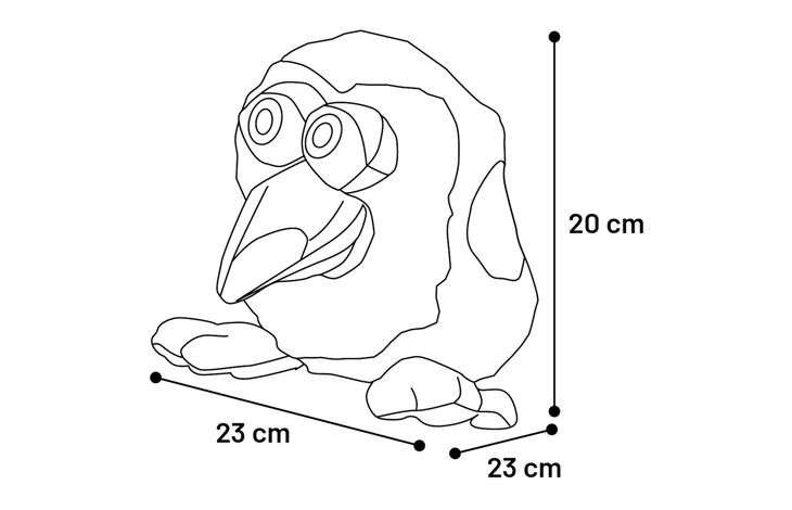 Flamingo Toy Snapzy Toucan Black