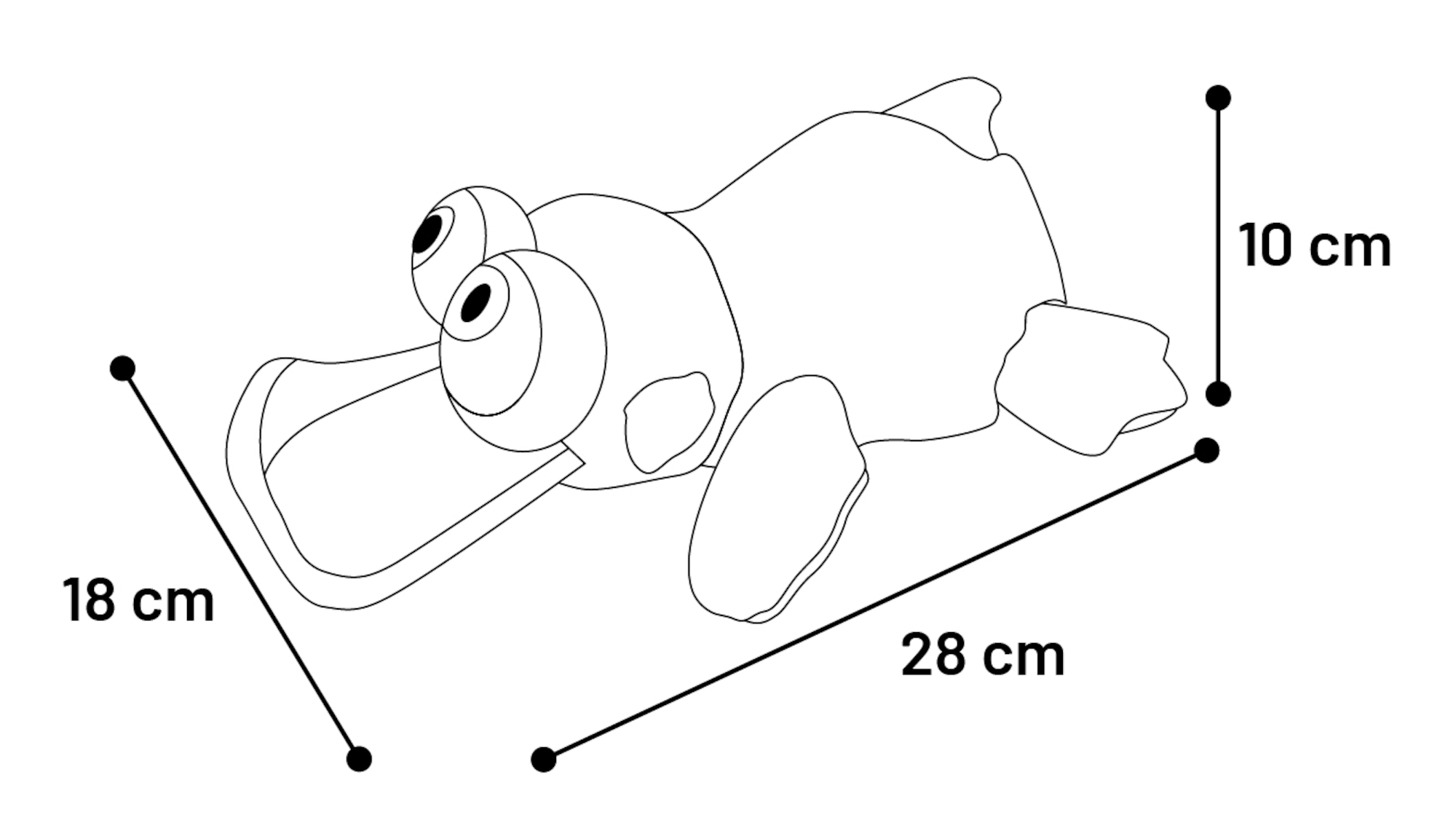 Flamingo Speelgoed Dazy Gans Grijs