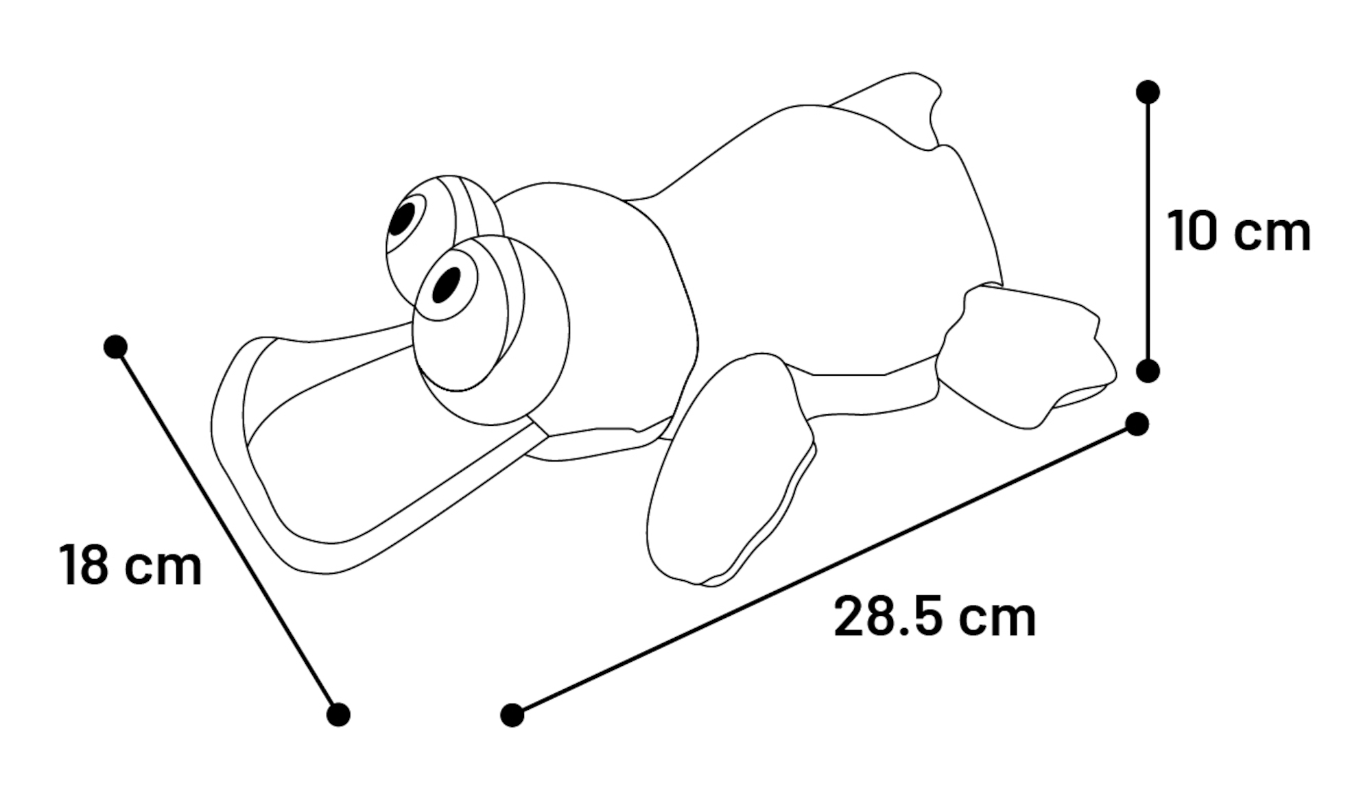 Flamingo Jouet Dezy Canard Vert foncé