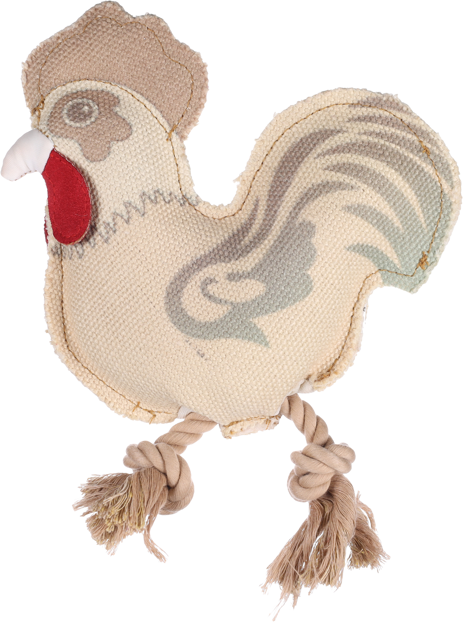 Flamingo Toy Vacan Rooster with rope Beige