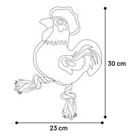 Flamingo Toy Vacan Rooster with rope Beige