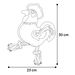 Toy Vacan Rooster with rope Beige