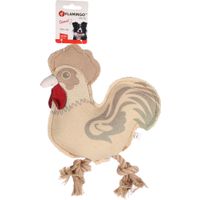 Flamingo Toy Vacan Rooster with rope Beige