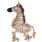 Speelgoed Vacan Zebra met touw Beige