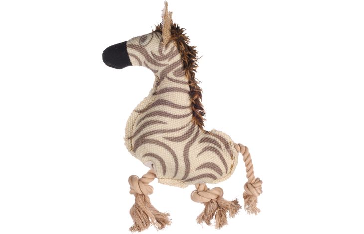 Flamingo Toy Vacan Zebra with rope Beige