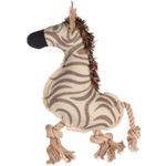 Spielzeug Vacan Zebra mit Seil Beige
