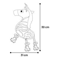 Flamingo Toy Vacan Zebra with rope Beige