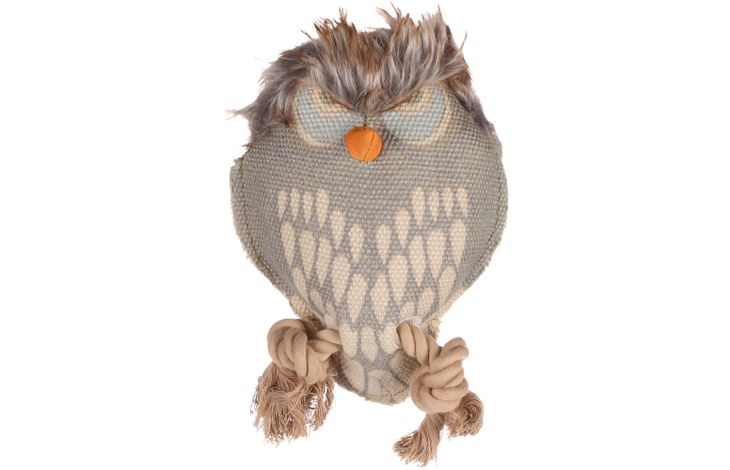 Flamingo Toy Vacan Owl with rope Khaki