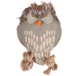 Toy Vacan Owl with rope Khaki