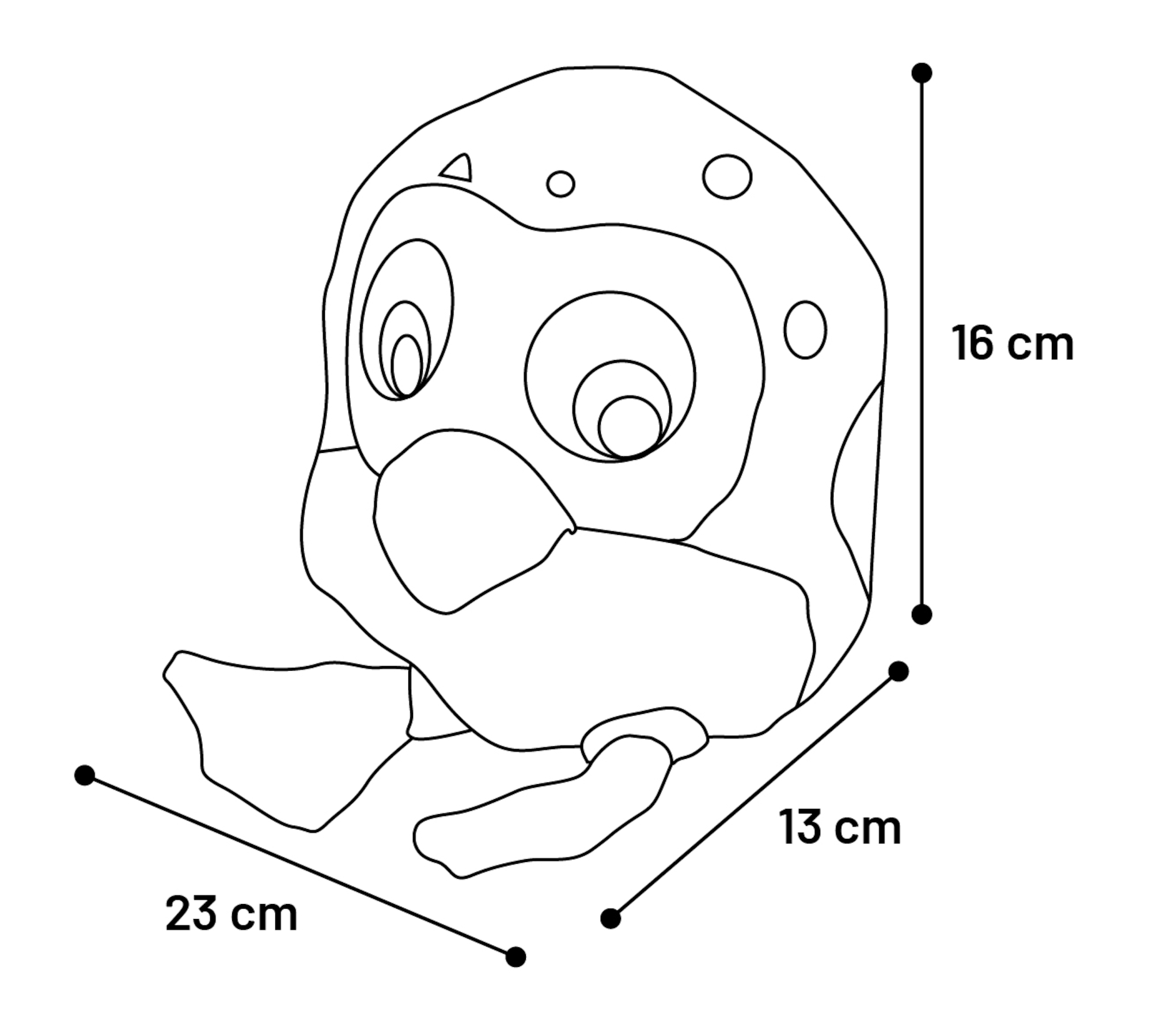 Flamingo Toy Birdi Bird Multiple colours