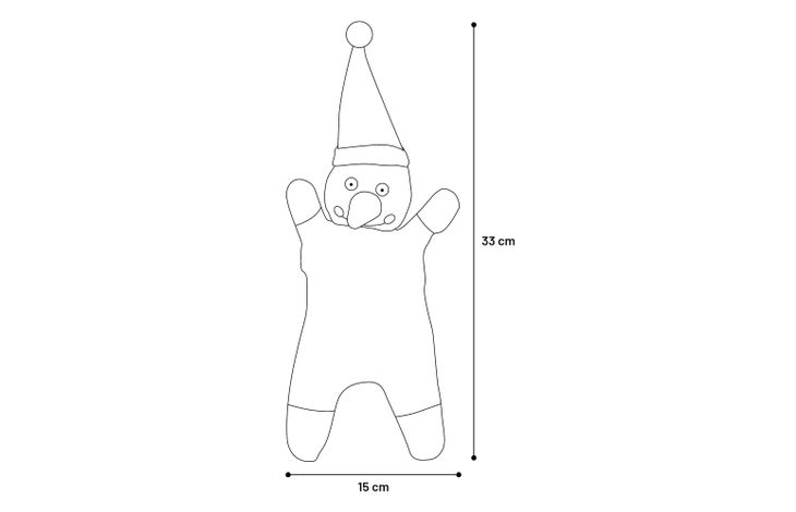 Flamingo Natale Giocattolo Rusto Babbo Natale Azzurro 