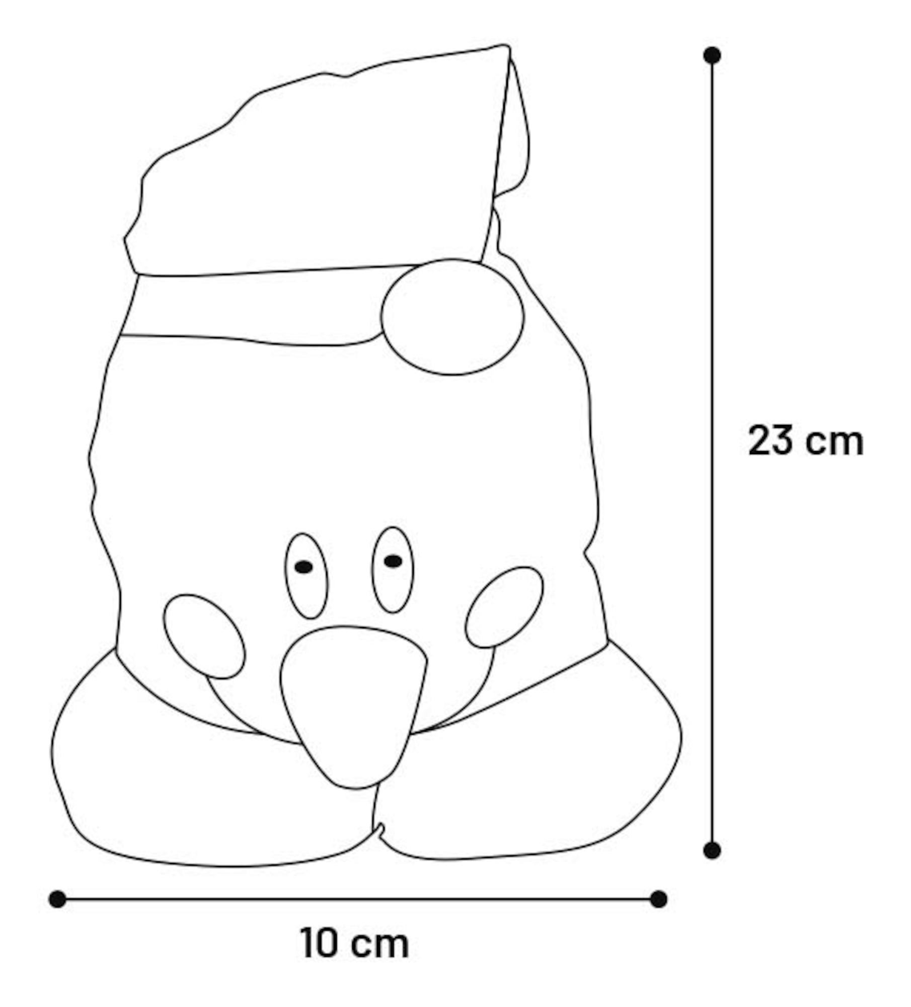 Flamingo Kerst Speelgoed Lady Sneeuwman Wit 