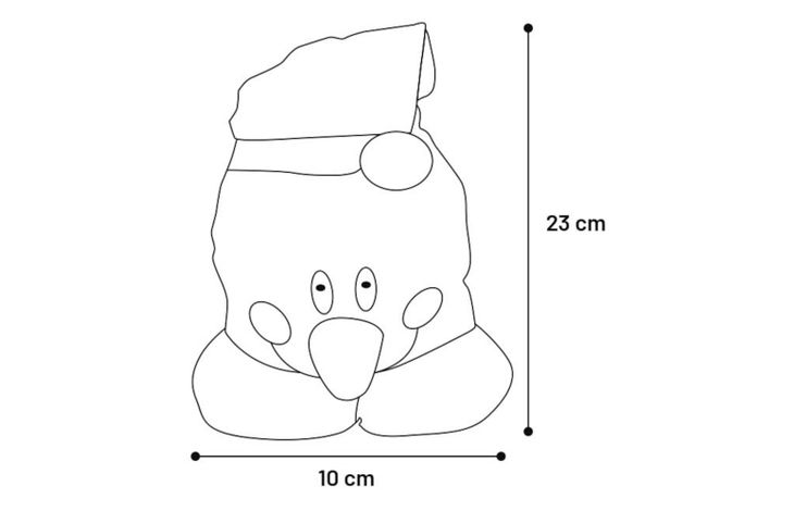 Flamingo Kerst Speelgoed Lady Sneeuwman Wit 