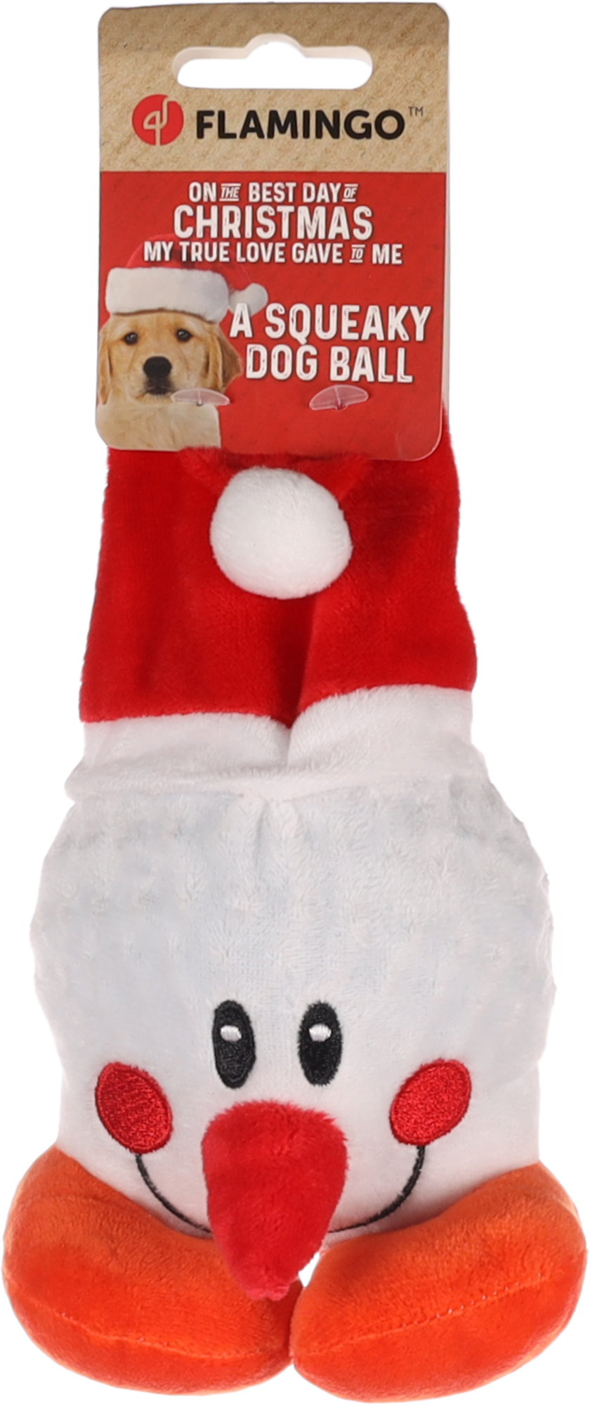 Flamingo Kerst Speelgoed Lady Sneeuwman Wit 