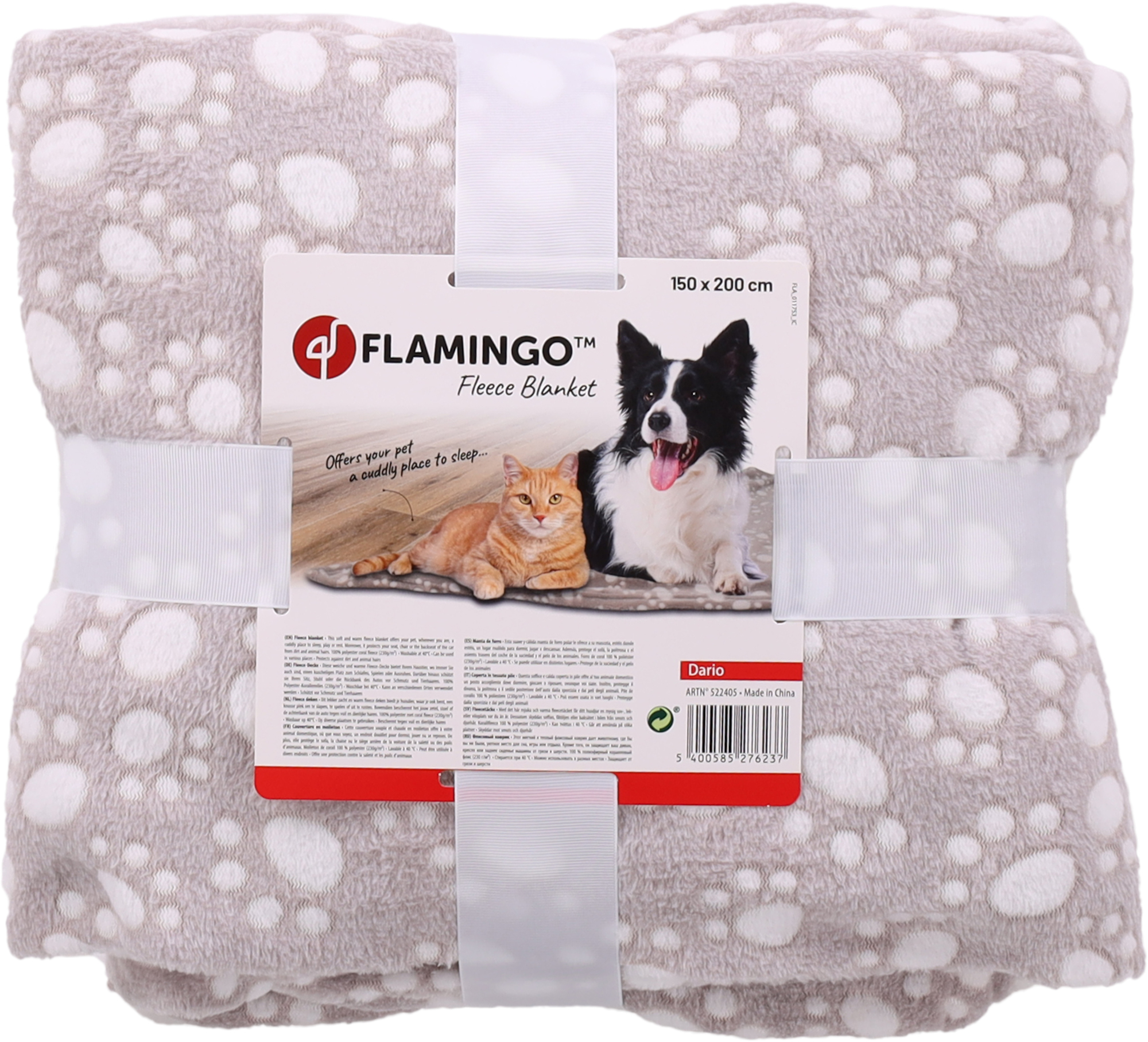 Flamingo Coperta Dario Rettangolo Beige