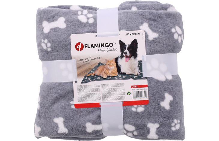 Flamingo Blanket Zuma Rectangle Grey