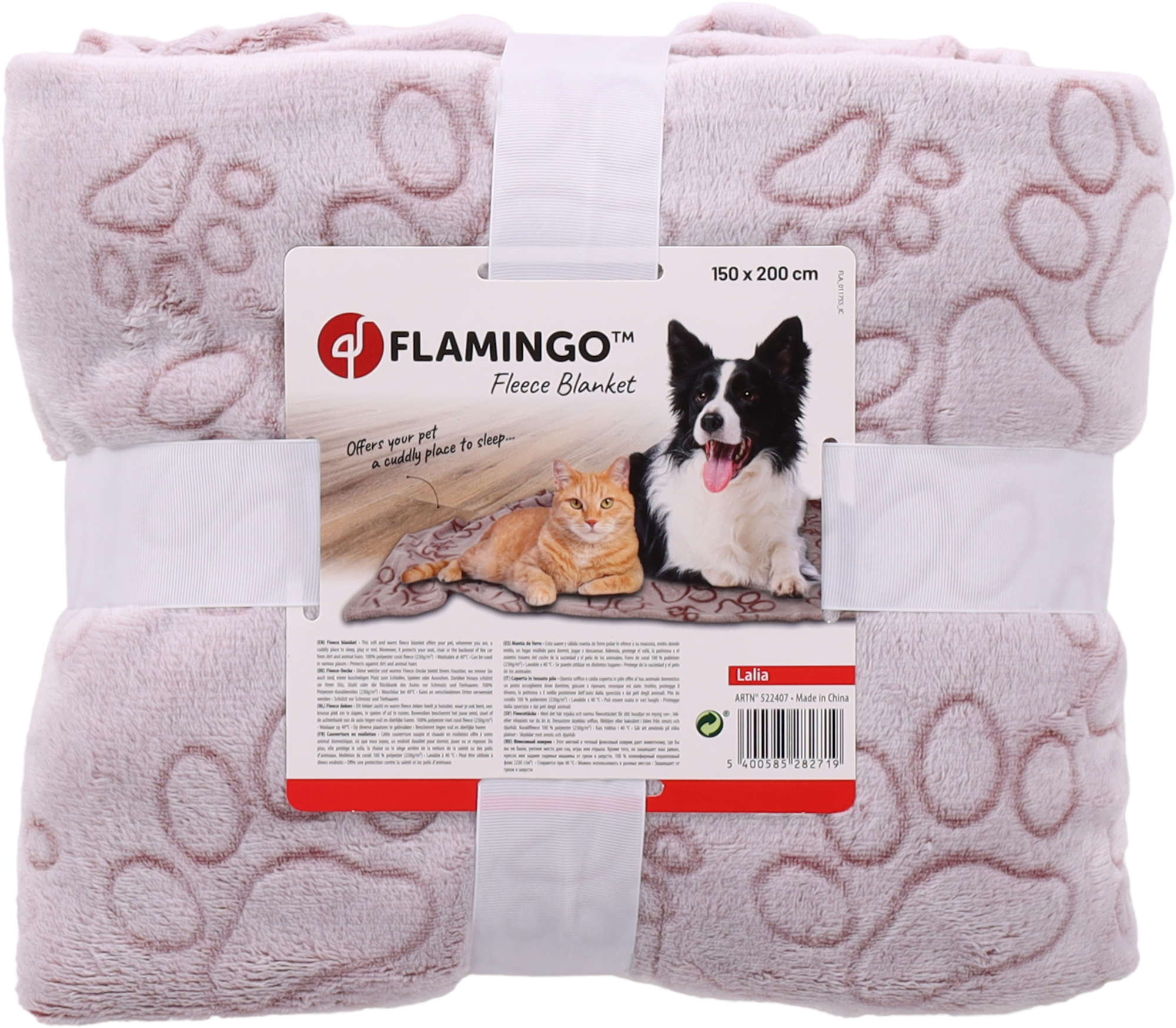 Flamingo Blanket Lalia Rectangle Antique pink