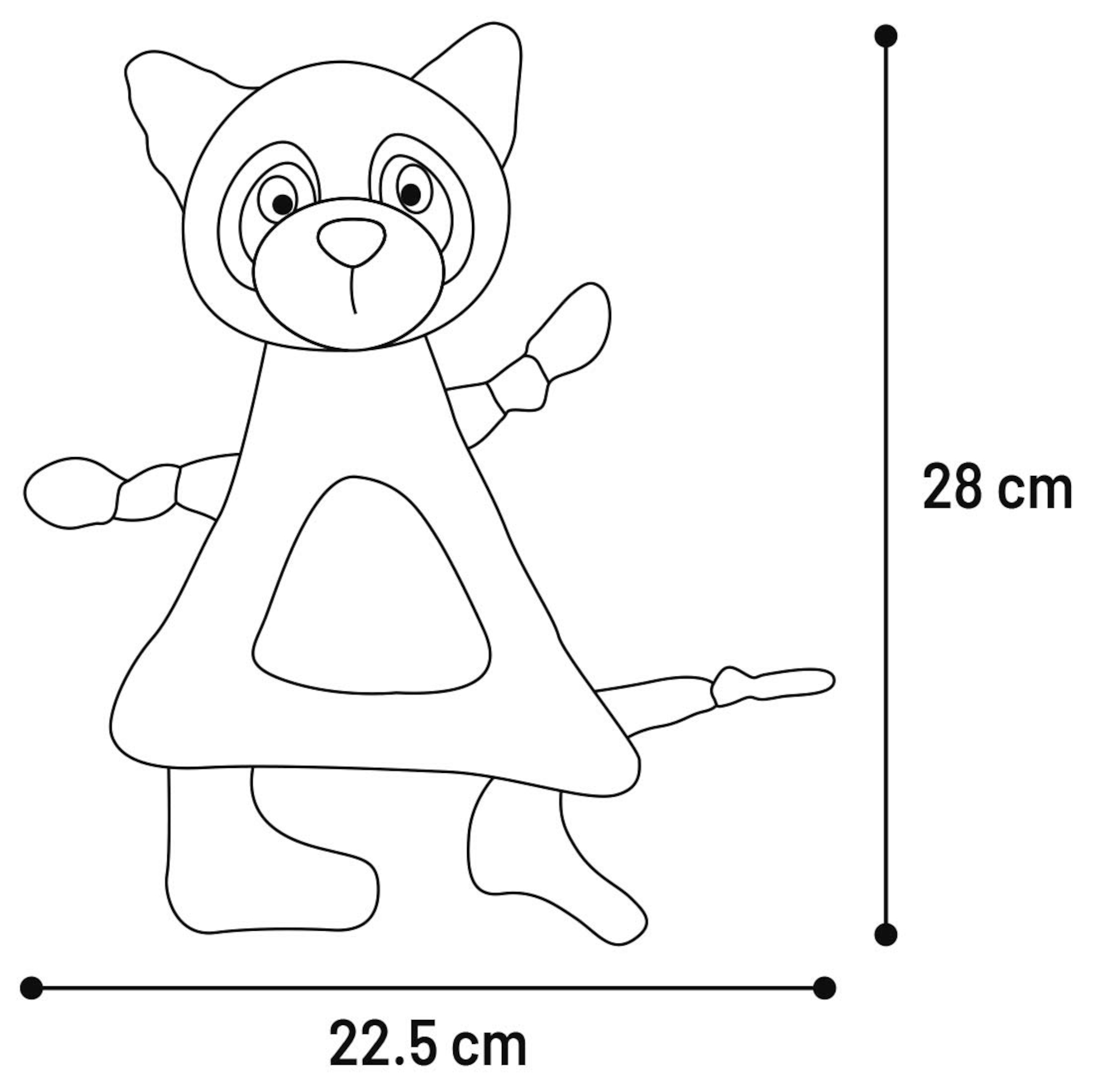 Flamingo Toy Kareau Racoon Grey