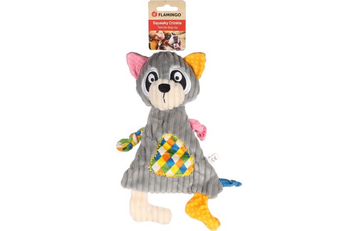 Flamingo Toy Kareau Racoon Grey