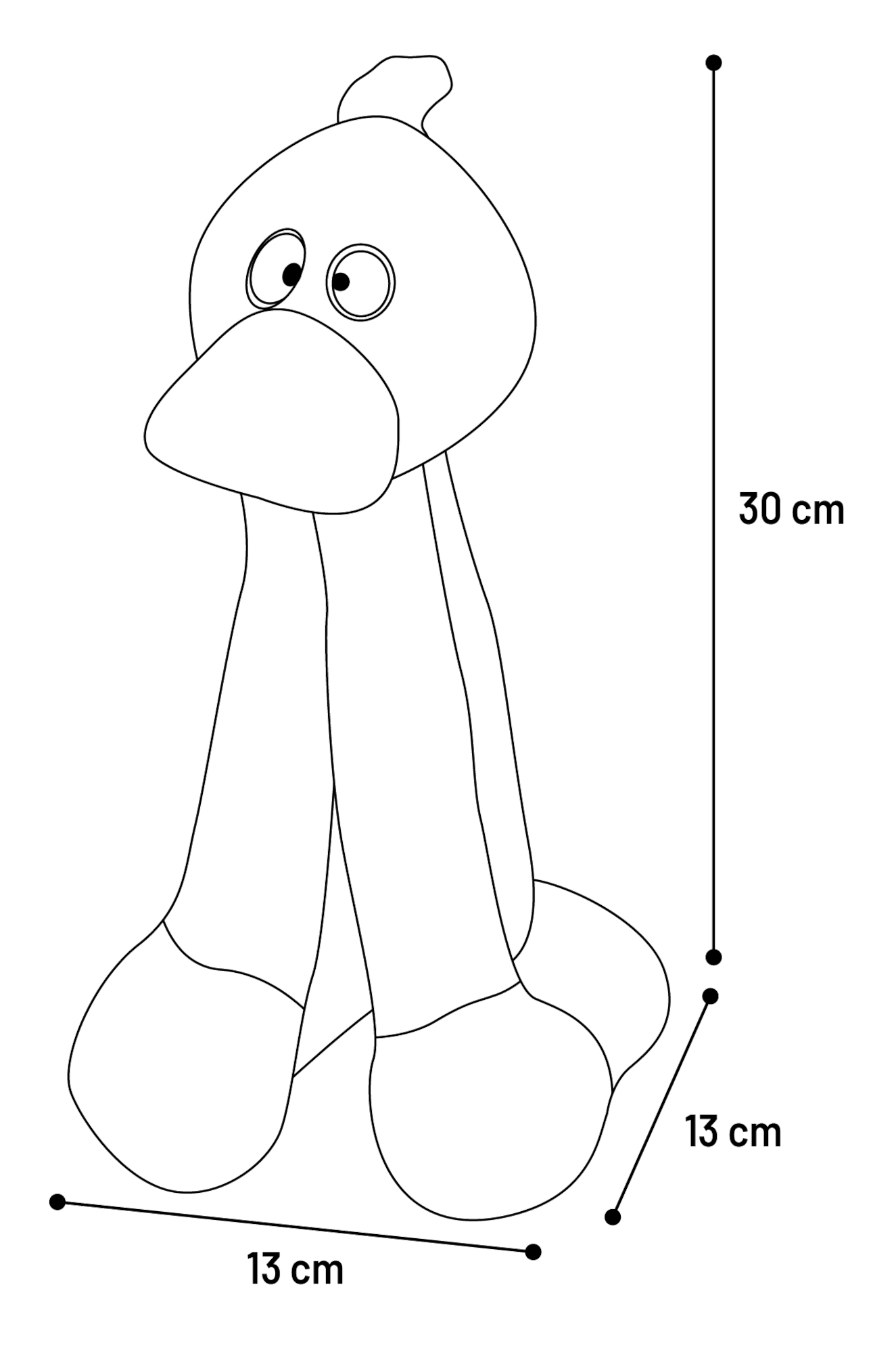 Flamingo Toy Kareau Duck Yellow