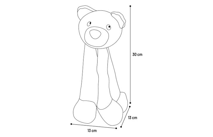 Flamingo Toy Leggy Bear Brown