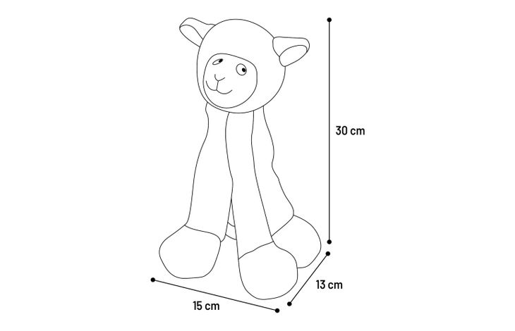 Flamingo Toy Leggy Llama Beige