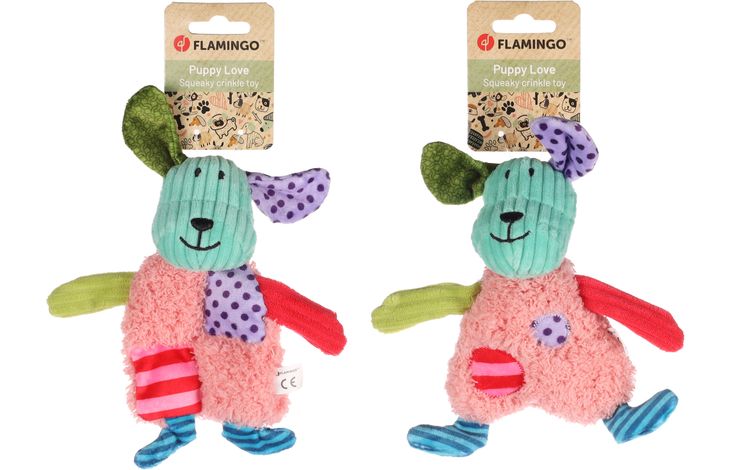 Flamingo Spielzeug Welpe Greggo Hund Mehrere Farben