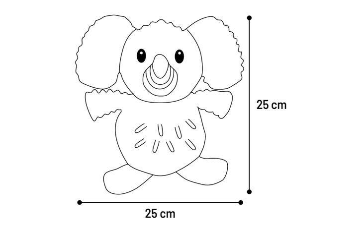 Flamingo Toy Flufa Elephant Beige