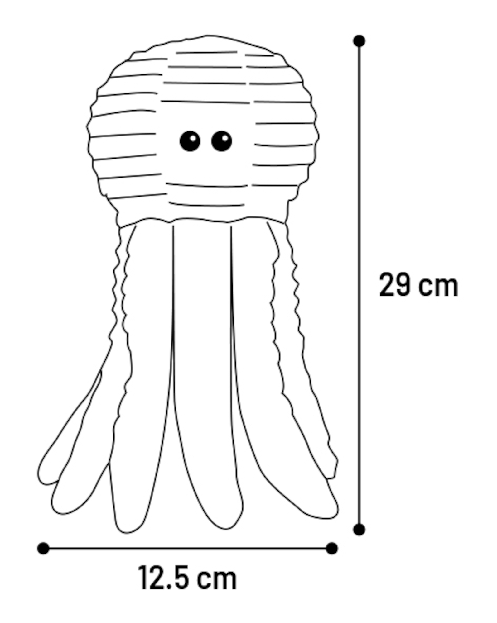 Flamingo Toy Flufa Octopus White