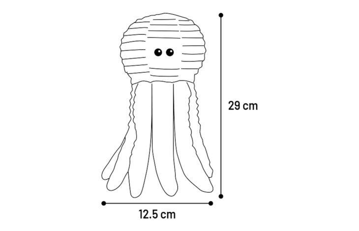 Flamingo Toy Flufa Octopus White